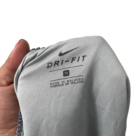 Nike Dri Fit Womens Gray Pixelated Athletic Running Shorts Size XLarge - Picture 4 of 5